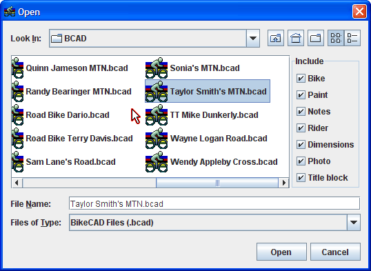 File Open Dialog Box