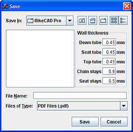 Wall Thickness Dialog Box