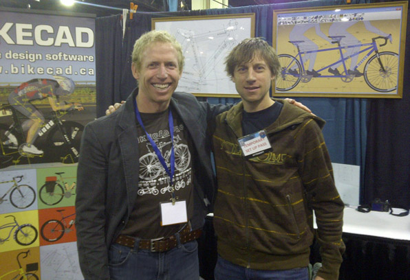 BikeCAD booth at NAHBS