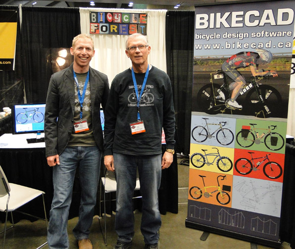 Brent and Bruce at BikeCAD booth at NAHBS 2012