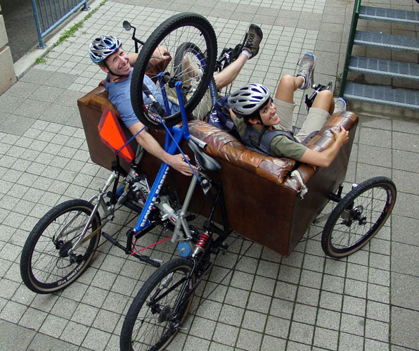 Couchbike loaded down