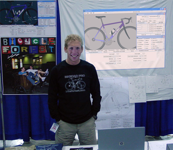 Bicycle Forest Booth at NAHBS