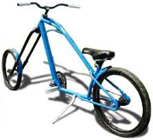 Blue Chopper Bike