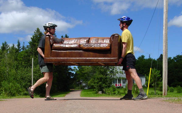 Portaging the couch