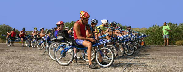 The start of the criterium race