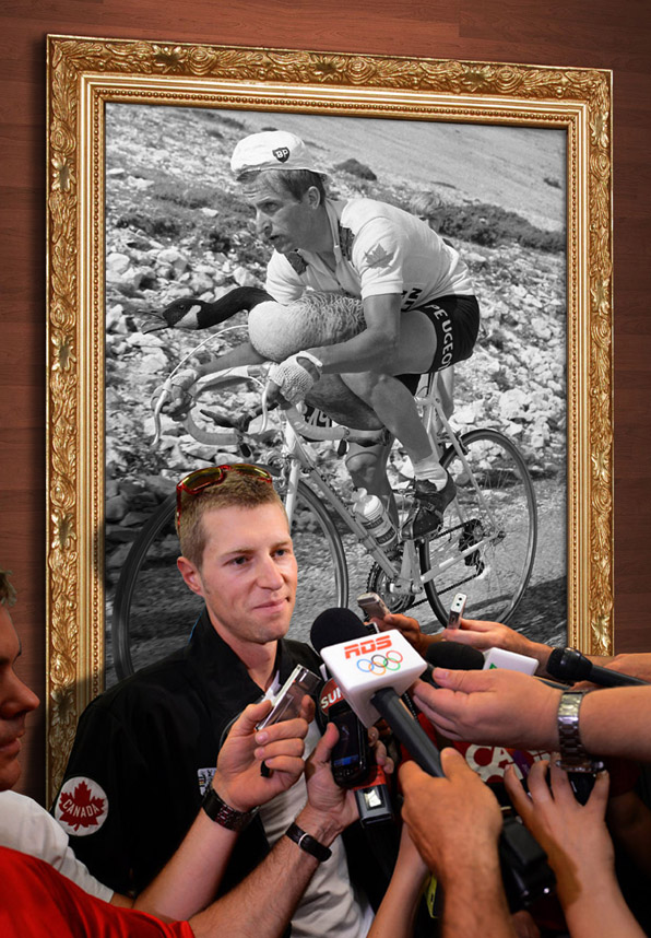 Ryder Hesjedal media scrum