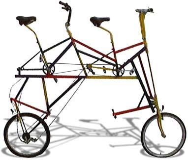 Crazy Tandem Bike