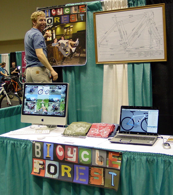 Bicycle Forest Booth at NAHBS