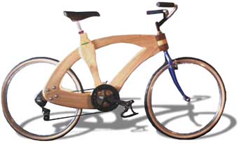 Wooden bicycle