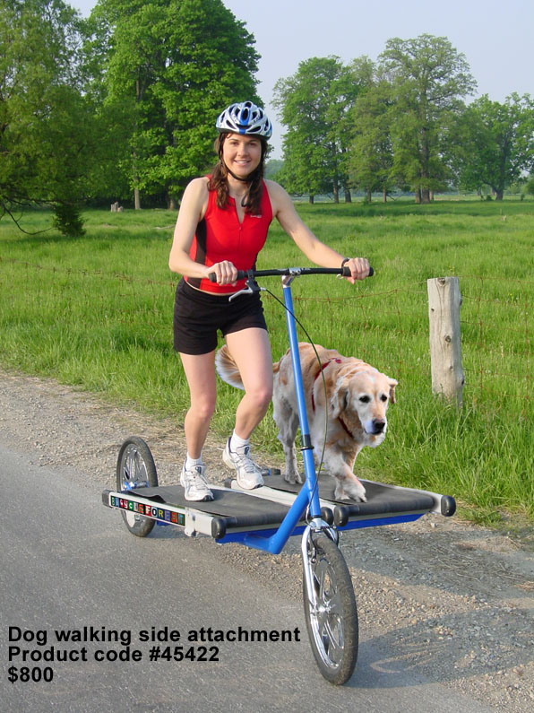 Treadmill Bike with Dog Walking Attachment