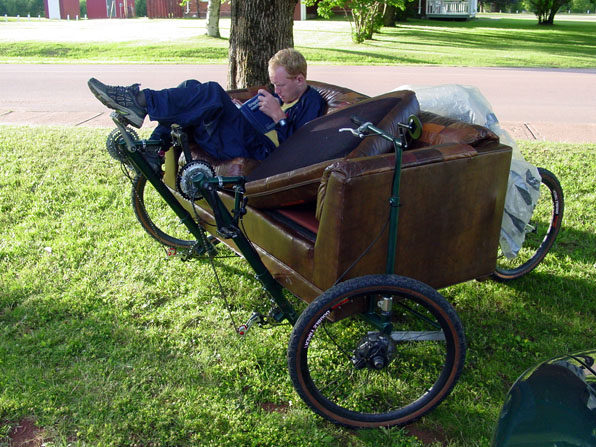 Reading on the Couchbike