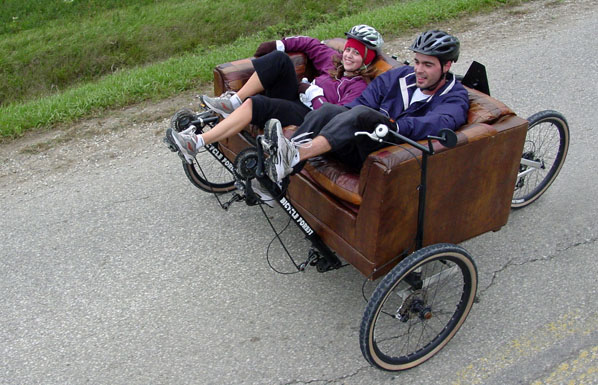 Couchbike Ride for Refugees