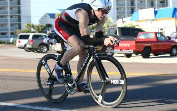 Biking at Ironman Florida 2006
