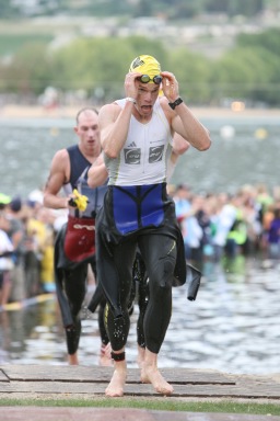 Ironman Canada Swim Exit