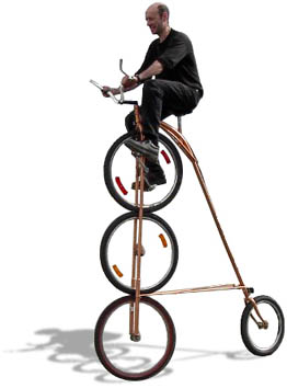 Triple Decker Penny Farthing