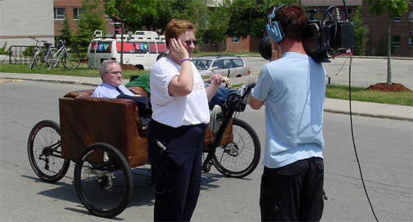 Couchbike at WLU for bike to work week